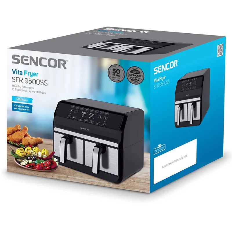 Friteuza Dubla Airfryer 2X4 L 1700W Vitafryer Sencor