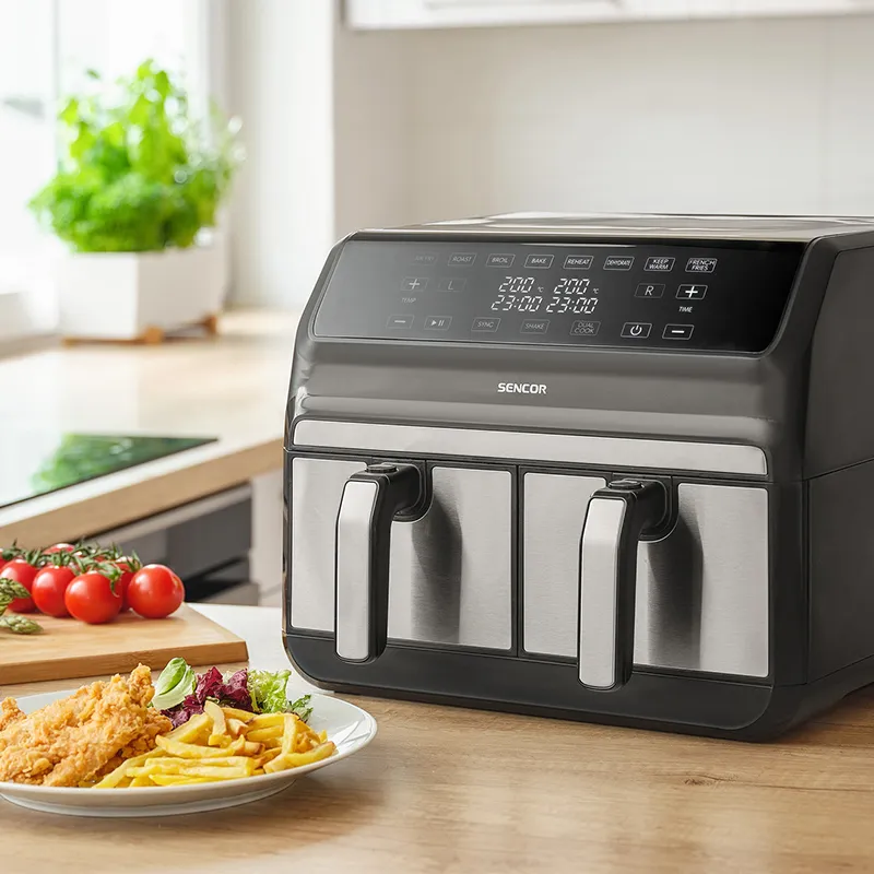 Friteuza Dubla Airfryer 2X4 L 1700W Vitafryer Sencor