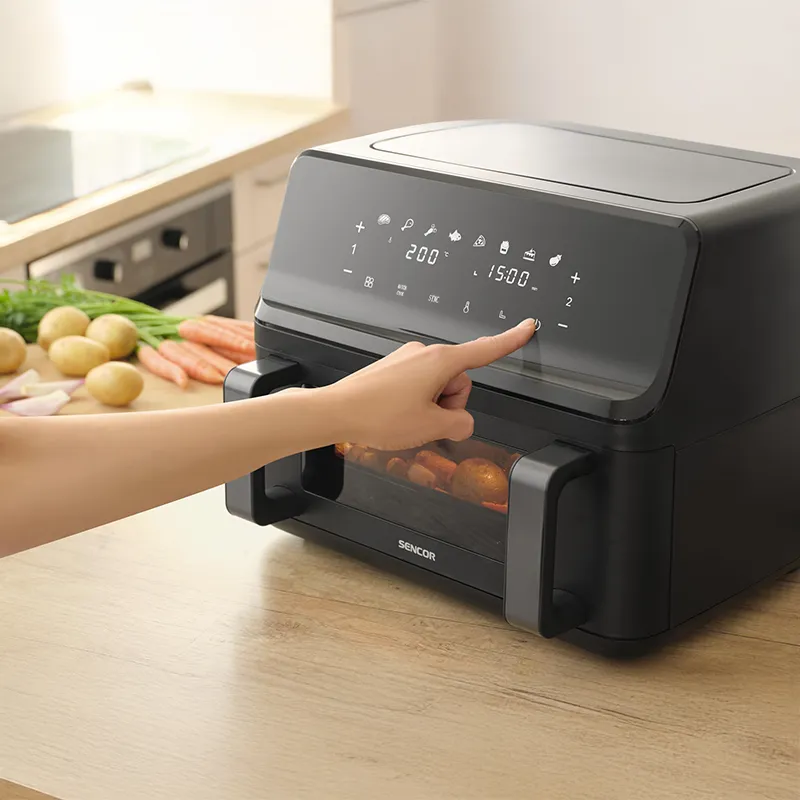 Friteuza Dubla Digital Airfryer 2X4.5 L 2700W Sencor