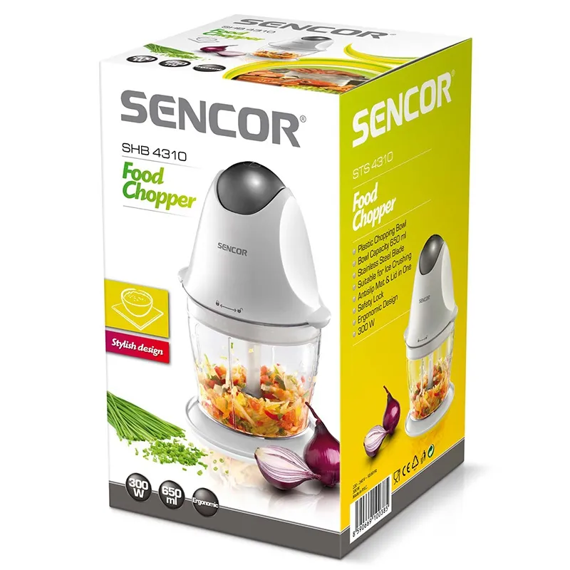 Tocator Chopper Bol Plastic 0.6L 300W Sencor