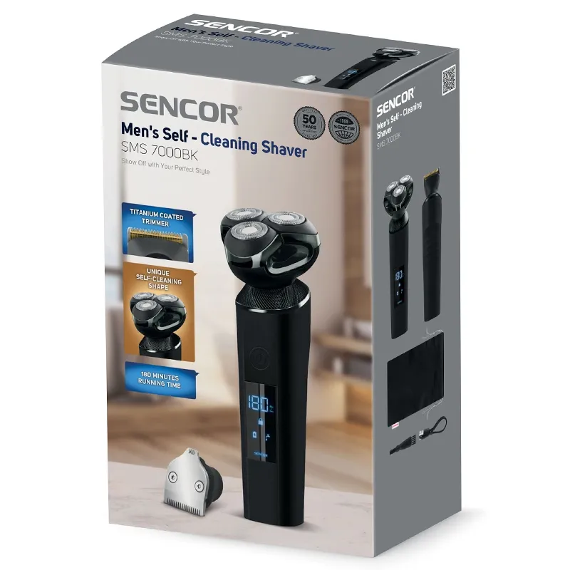 Aparat de Ras Rotativ Negru Sencor