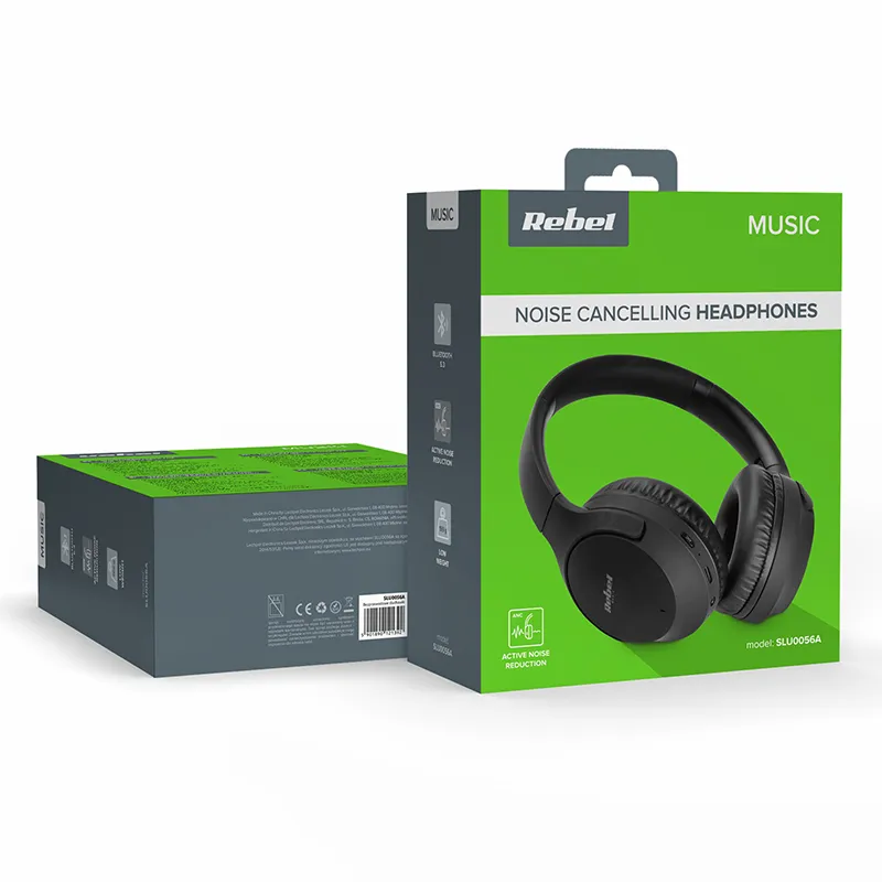 Casti Audio fara Fir cu Cititor SD si Radio Rebel