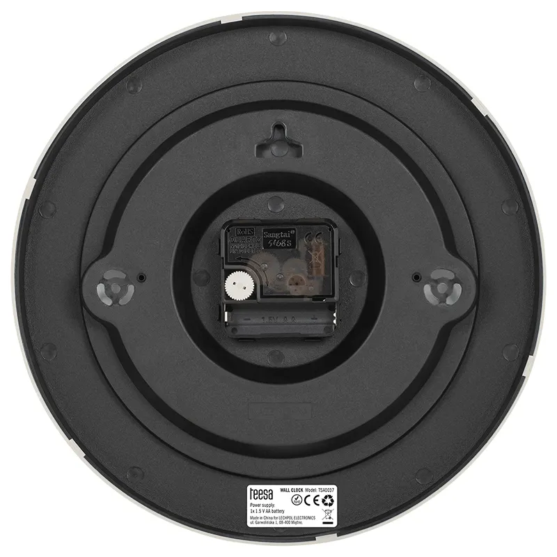 Ceas Perete 25CM Argintiu Teesa