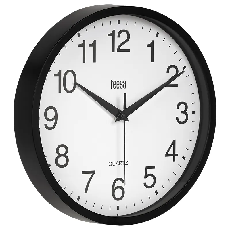 Ceas Perete 25CM Negru Teesa