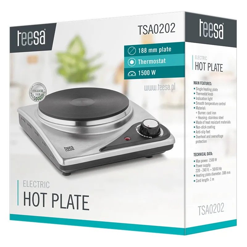 Plita Electrica 1500W Teesa