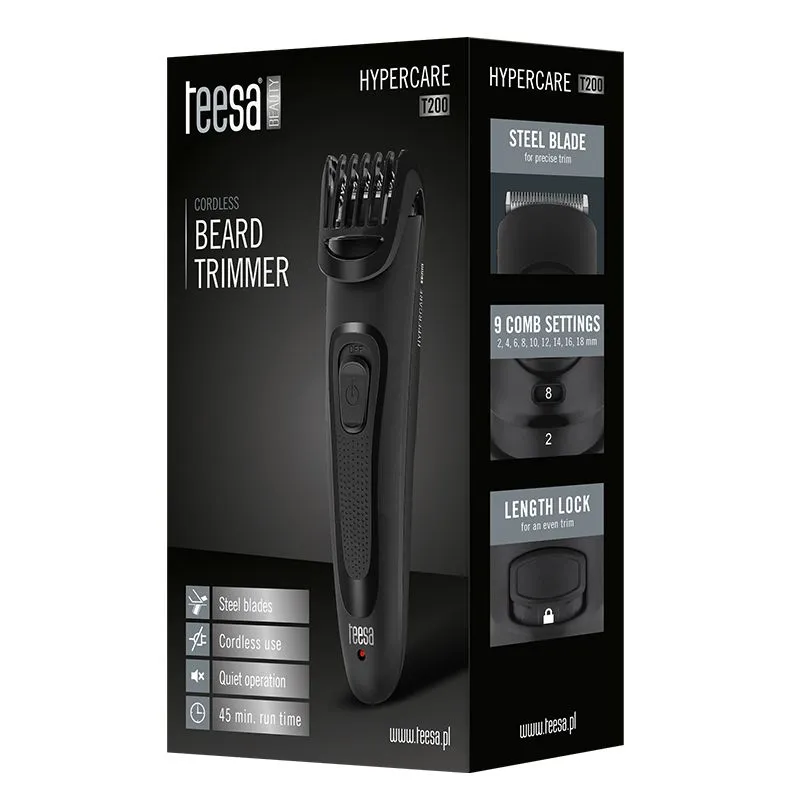 Cordless Beard Trimmer Hypercare T200 Teesa