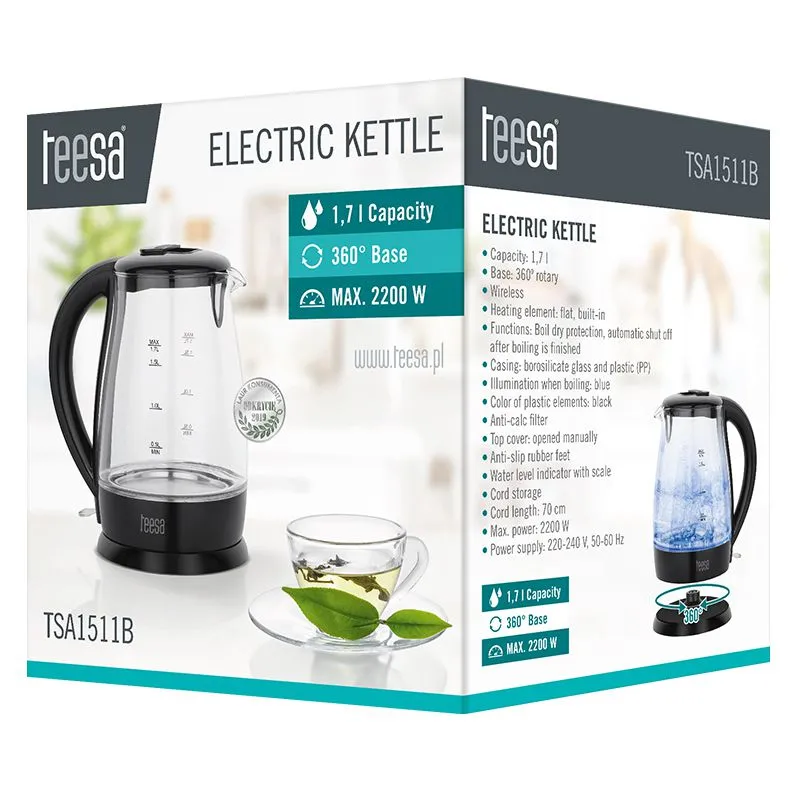 Fierbator Electric Cordless 1.7L Teesa