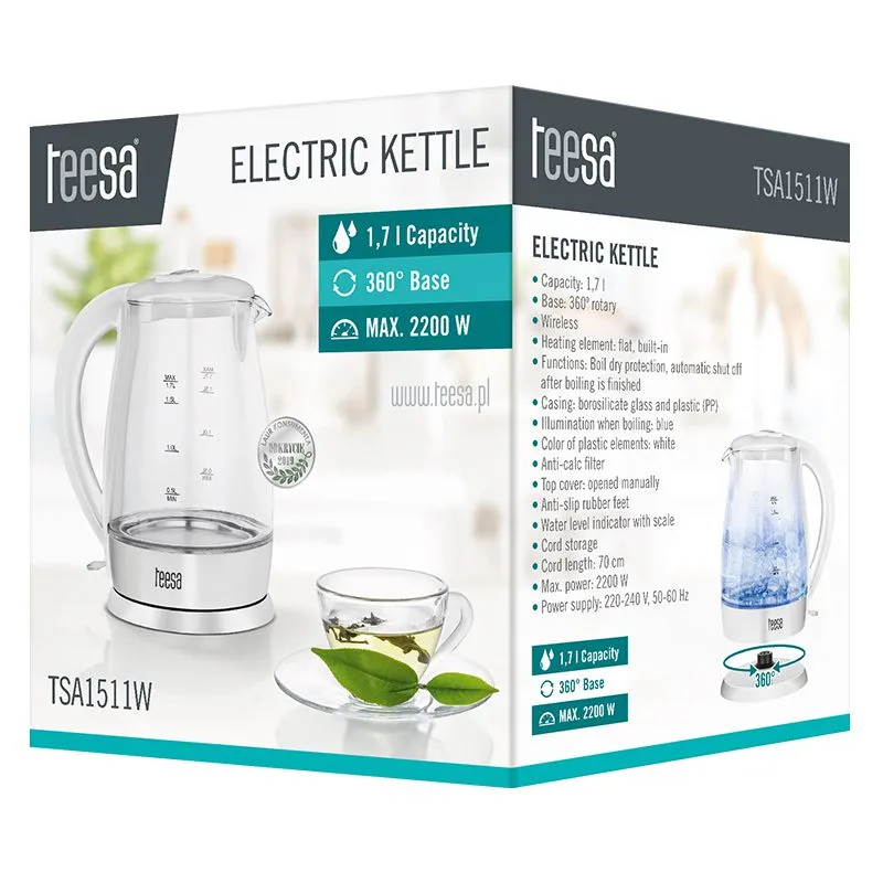 Fierbator Electric Cordless 1.7L Teesa