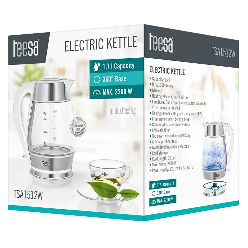 Fierbator Electric Cordless 1.7L Teesa