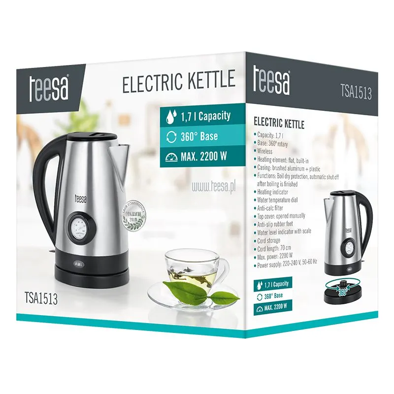 Fierbator Electric Cordless 1.7L Teesa