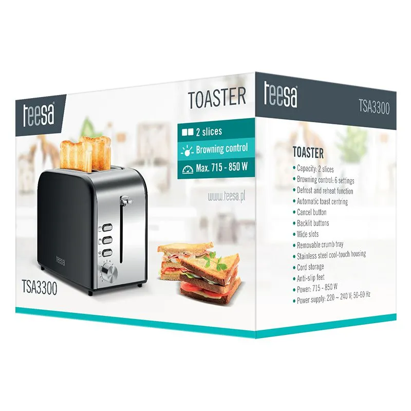 Toaster 850W Teesa