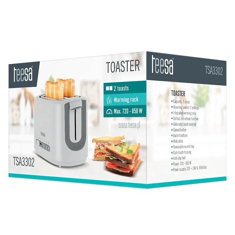 Toaster 850W Teesa