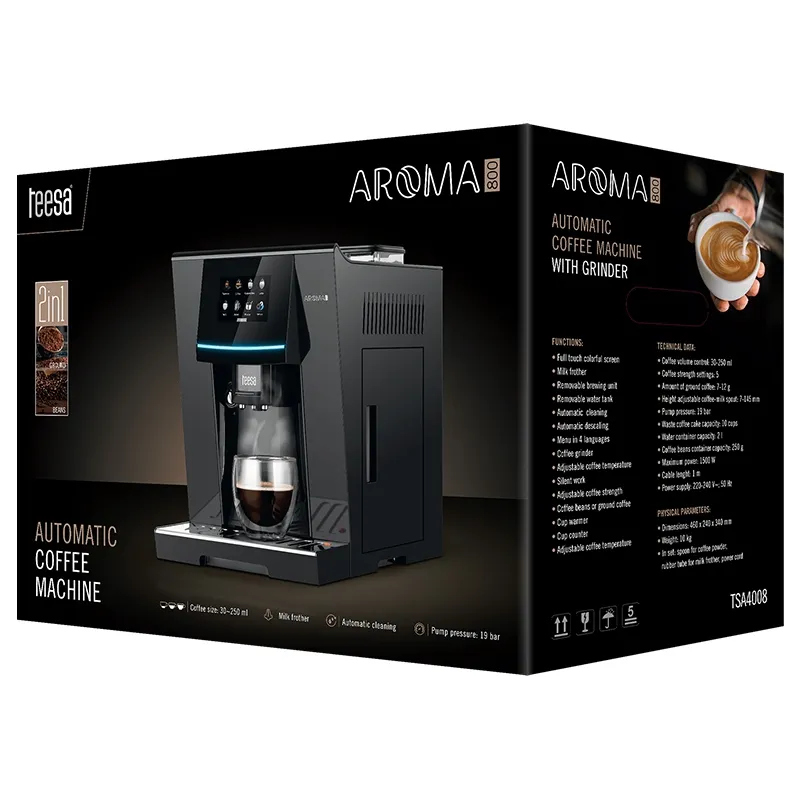Espressor Automat 19BAR 1500W Teesa Aroma 800