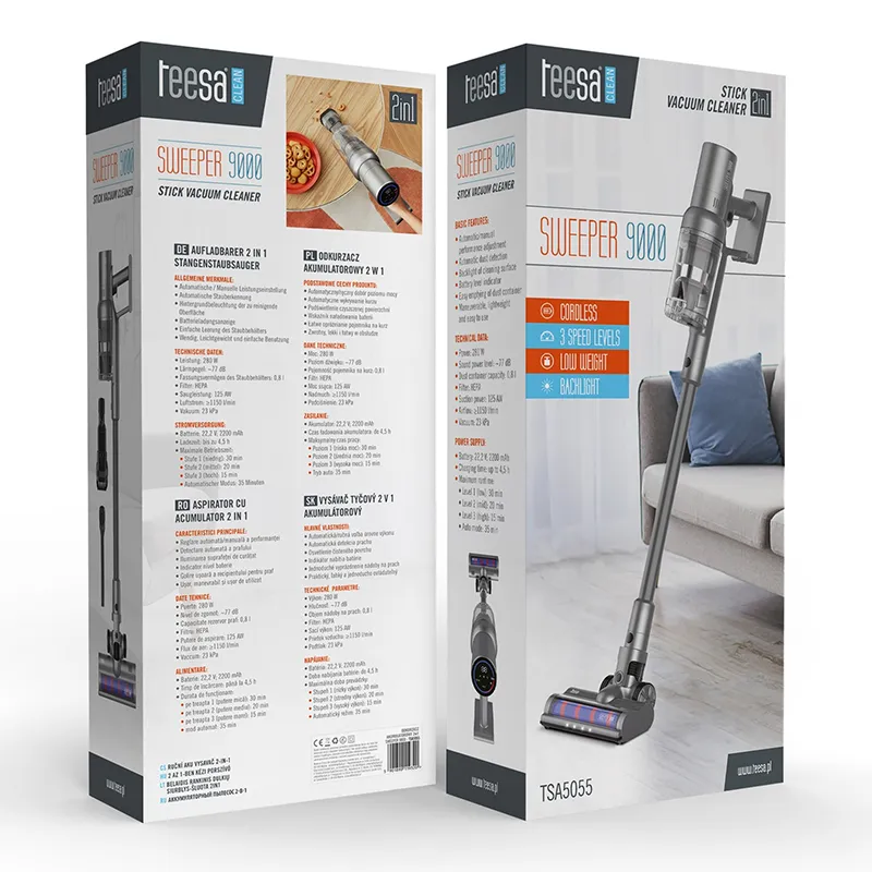 Aspirator cu Acumulator 2 in 1 Sweeper 9000 Teesa