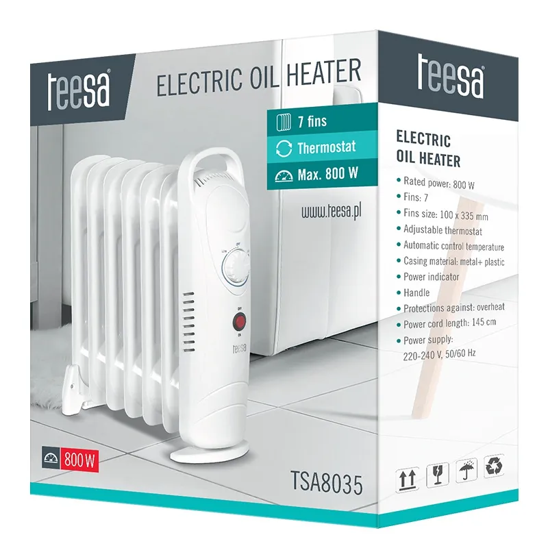 Radiator Ulei 7 Elementi 800W Teesa