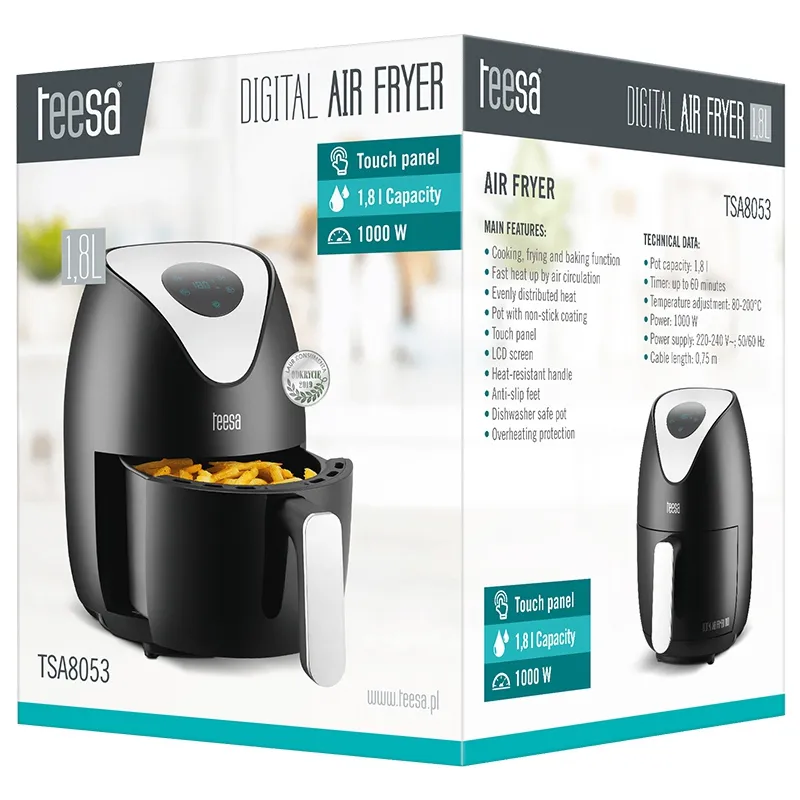 Friteuza 1.8L Digital Air Fryer Teesa