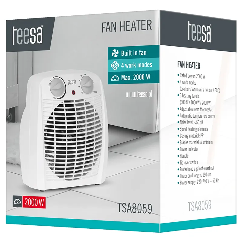 Aeroterma 800/1200/2000W Teesa