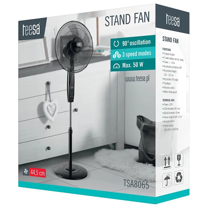 Ventilator Picior cu Telecomanda Teesa