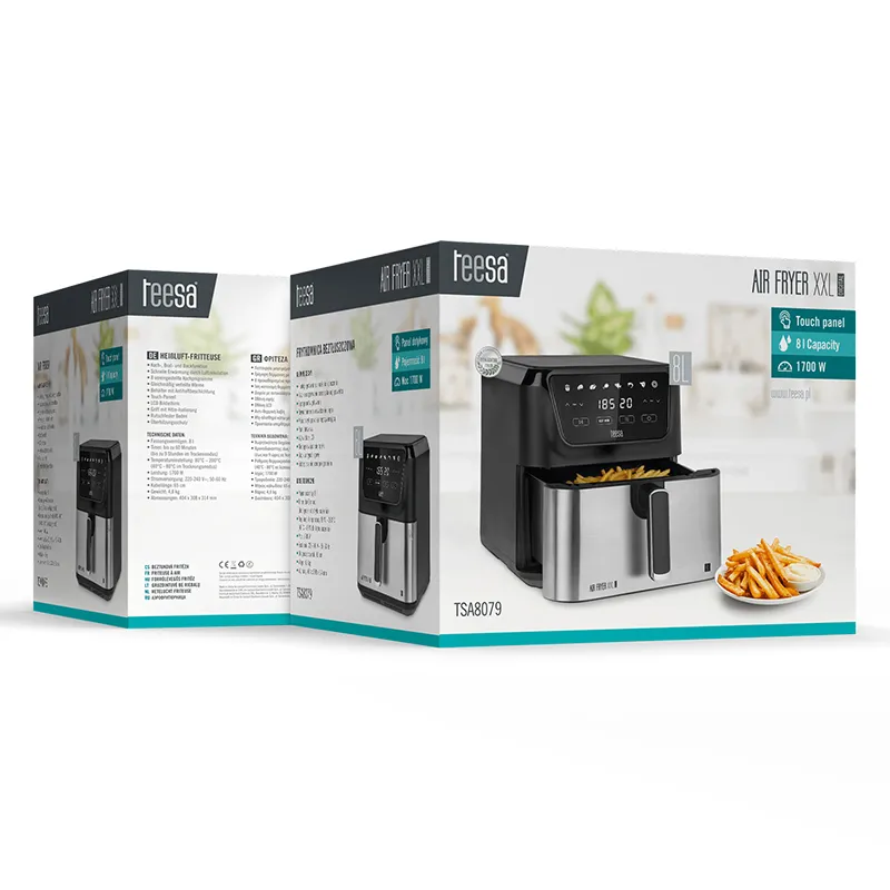 Friteuza Airfryer 8L 1700W Digital Air Fryer XXL Teesa