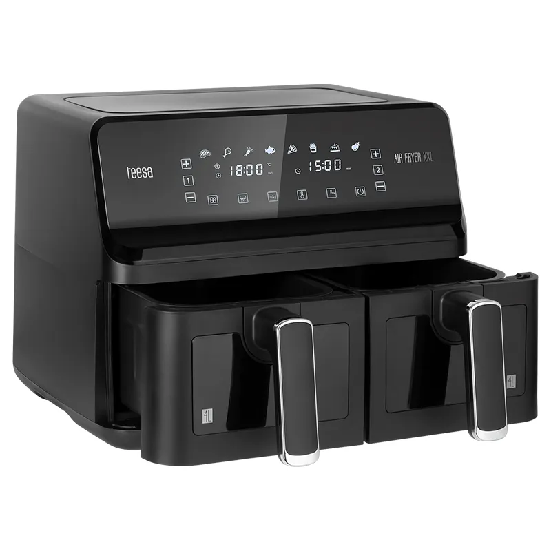 Friteuza Dubla Airfryer 8L 2700W Teesa Air Fryer Dual