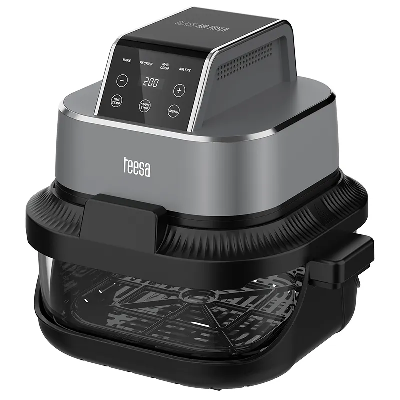 Friteuza Glass Airfryer 4L+1.5L 1500W Teesa