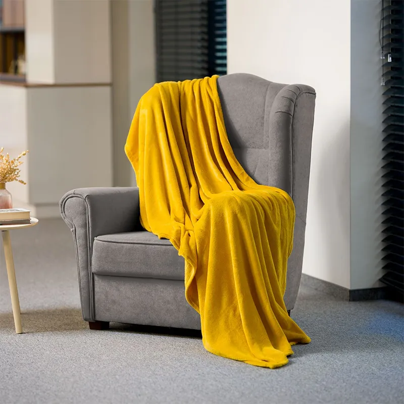 Patura Fleece Polar 150X200CM Galbena Teesa