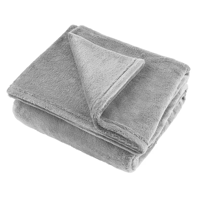 Patura Fleece Polar 200X220CM Gri Teesa