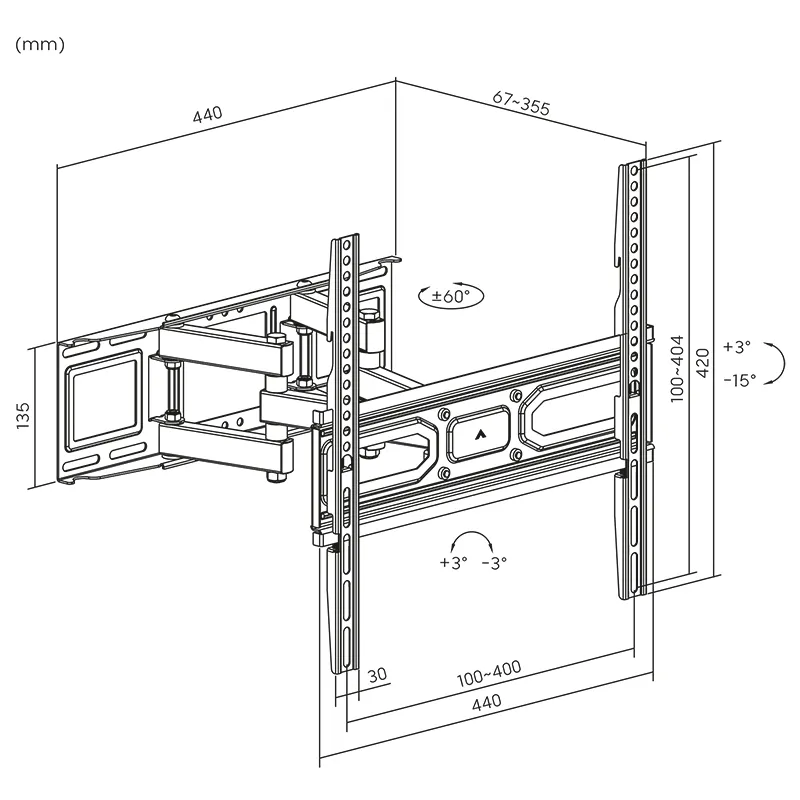 Suport Universal LED TV Curbat 32-55 Inch