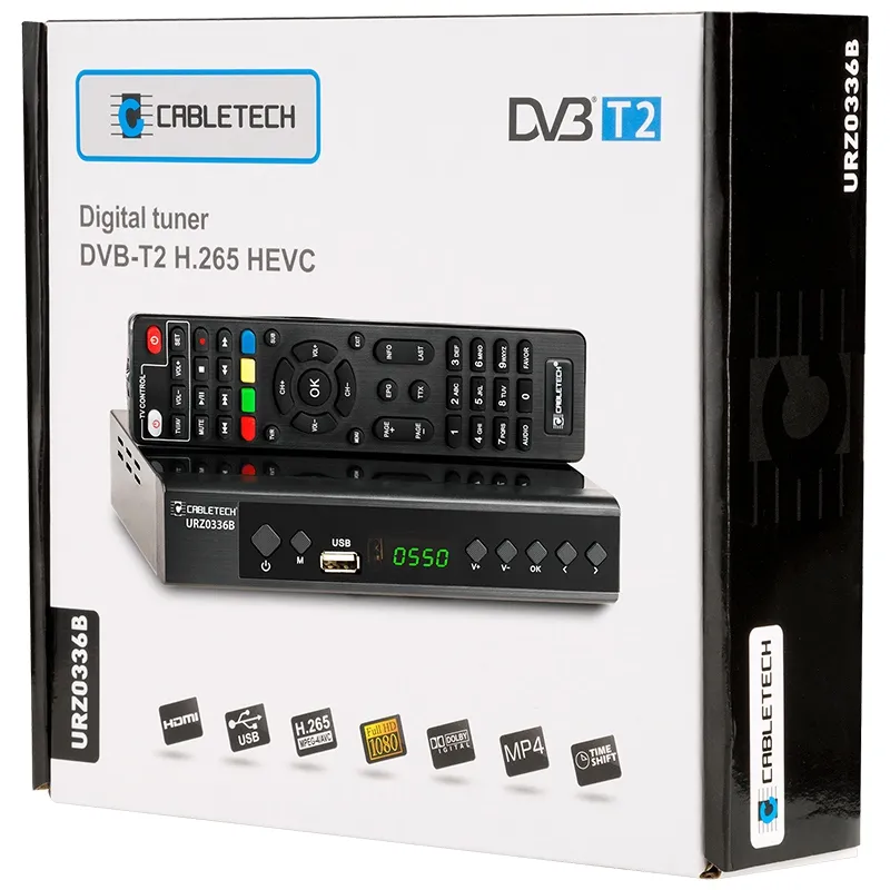 Tuner Digital Terestru / Cablu DVB-T2/C H.265 Cabletech