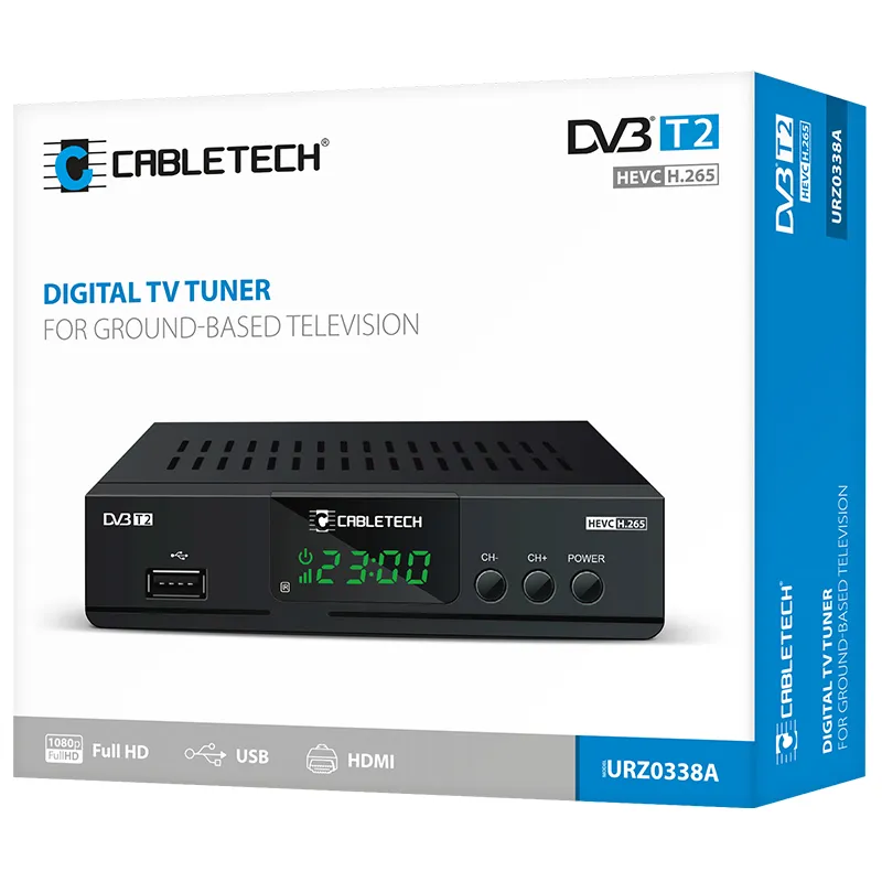 Tuner DVB-T2 H.265 HEVC LAN Cabletech