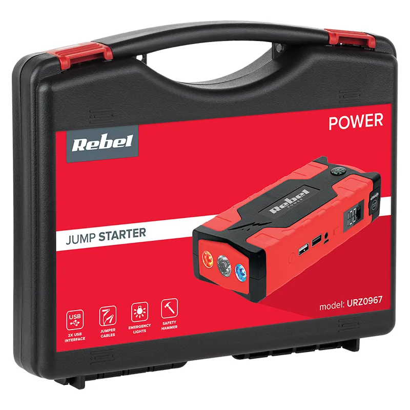 Jump Starter Power Bank si Compresor Rebel