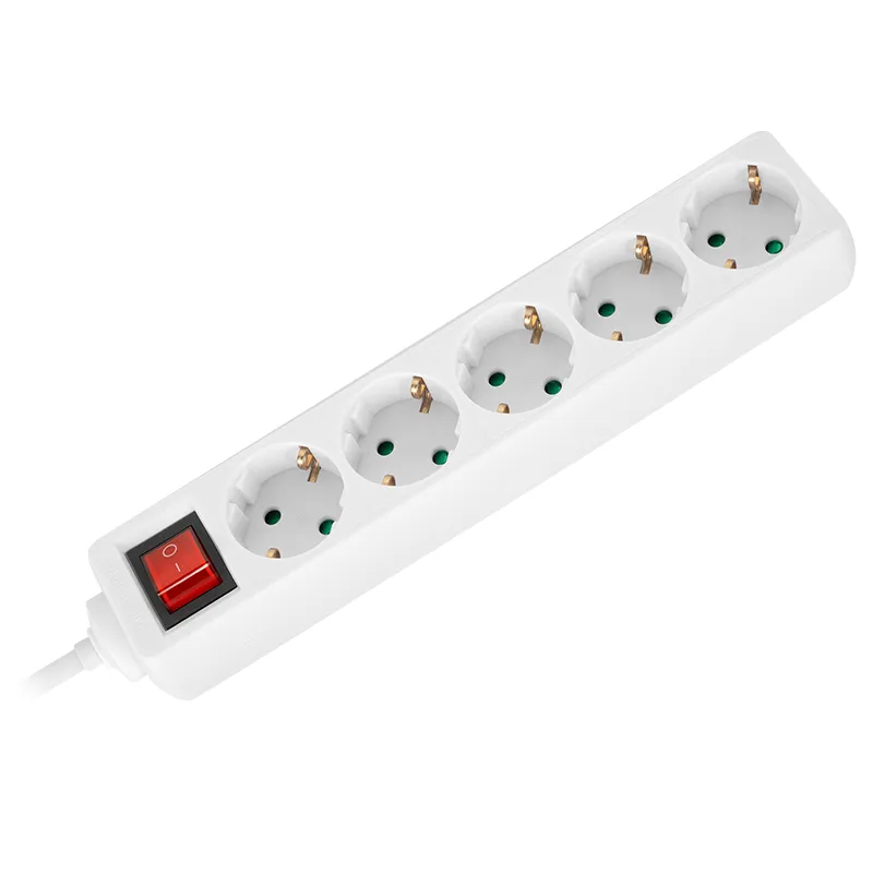 Prelungitor 5 Prize cu Intrerupator 3X1.5MM 2.0M Rebel