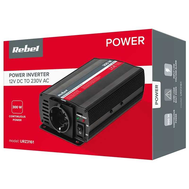 Invertor 12V/230V 300W Rebel