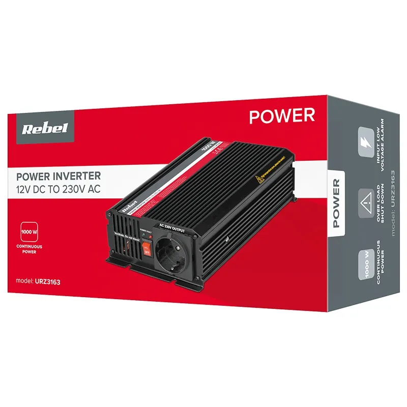 Invertor 12V/230V 1000W Rebel