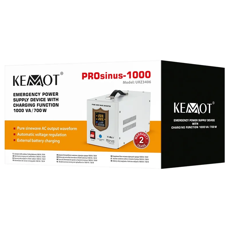 UPS Centrale Termice Sinus Pur 1000VA/700W 12V Kemot
