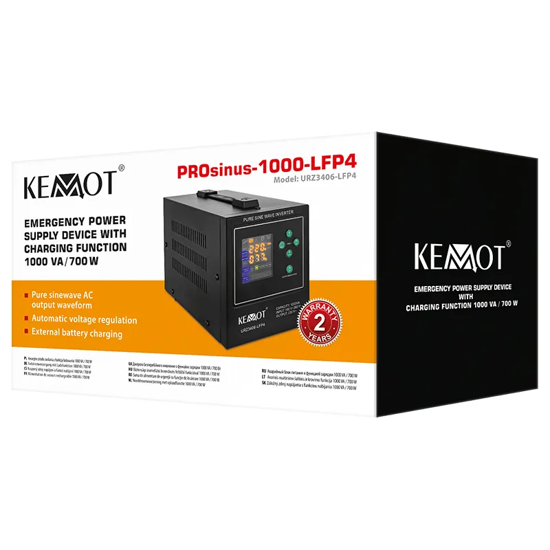 UPS Centrale Termice Sinus Pur 1000VA/700W 12V Kemot