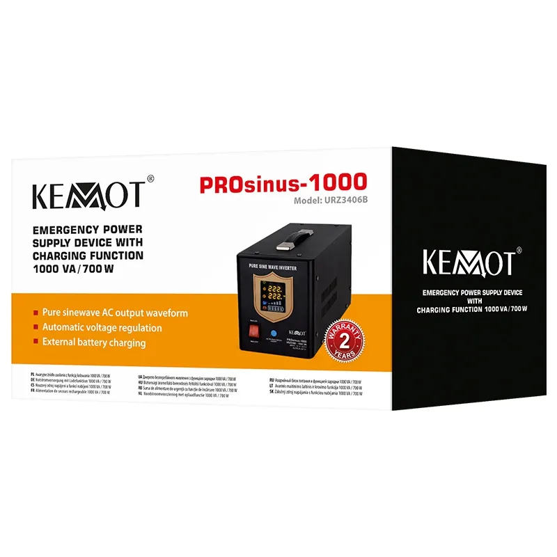 UPS Centrale Termice Sinus Pur 1000VA/700W 12V Kemot