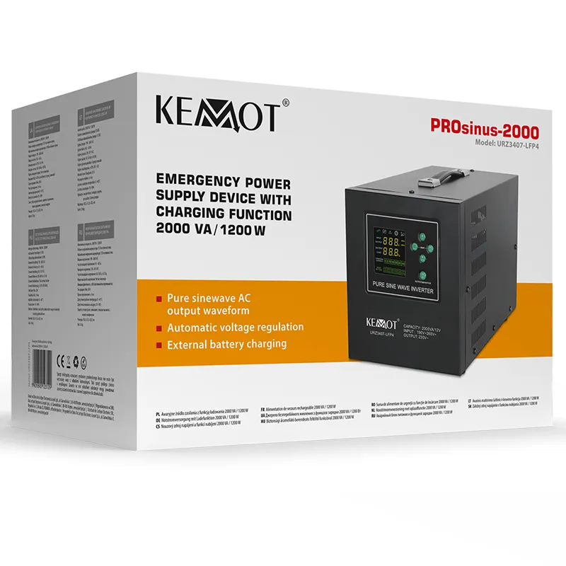 UPS Centrale Termice Sinus Pur 2000VA/1200W 12V Kemot