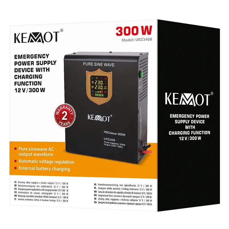 UPS Centrale Termice Sinus Pur 500VA/300W 12V Kemot