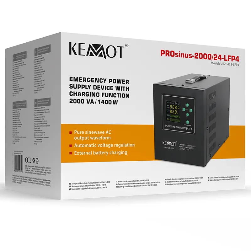 UPS Centrale Sinus Pur 2000VA/1400W 24V Kemot