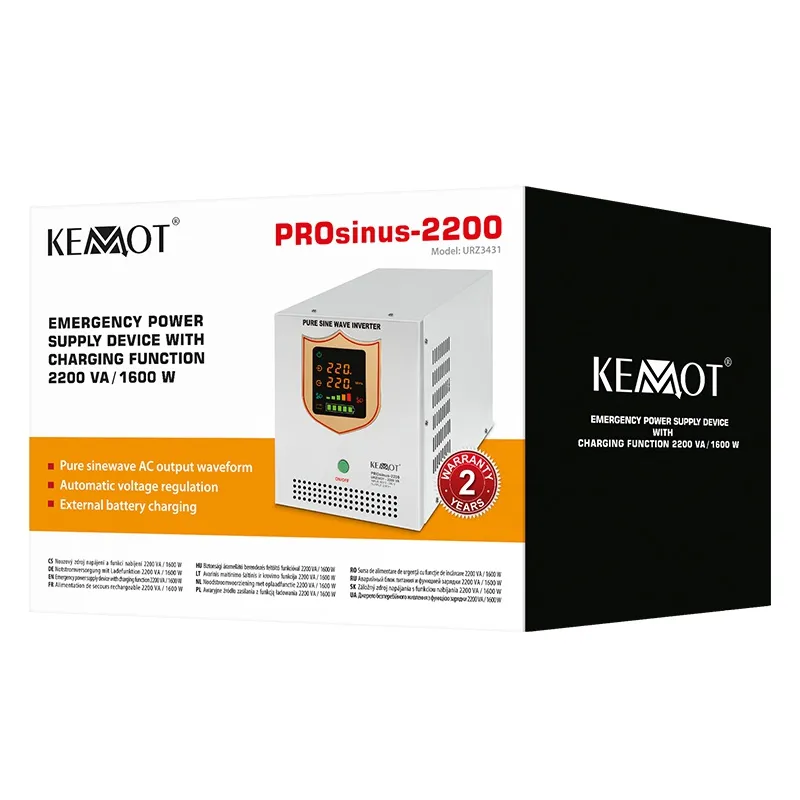 UPS Centrale Sinus Pur 2200VA/1600W 12V Kemot