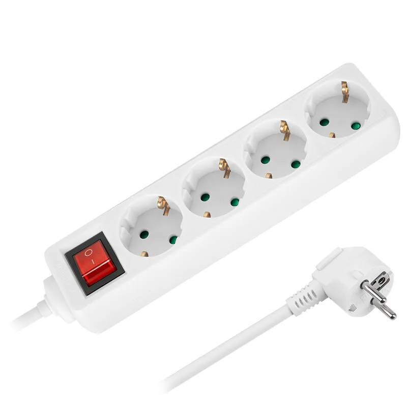 Prelungitor 4 Prize cu Intrerupator 3X1.5MM 3.0M Rebel
