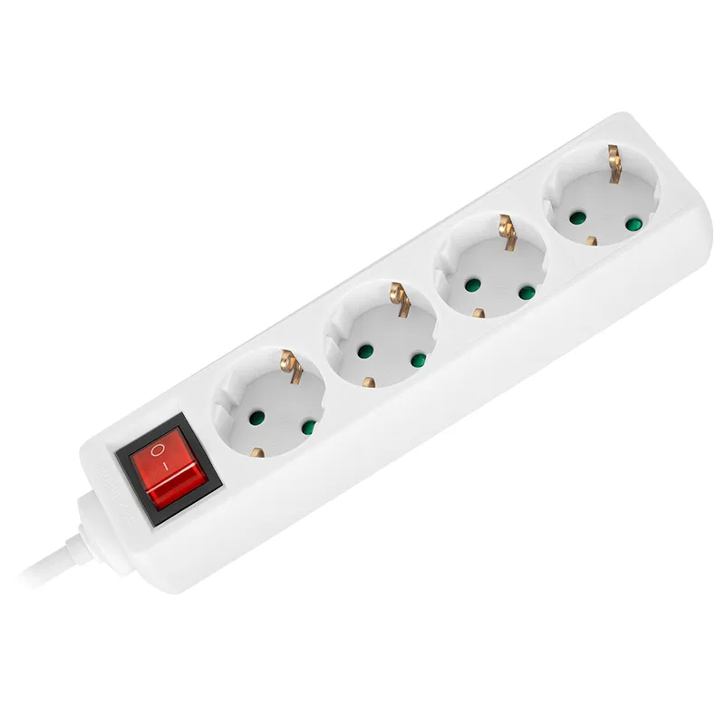 Prelungitor 4 Prize cu Intrerupator 3X1.5MM 3.0M Rebel