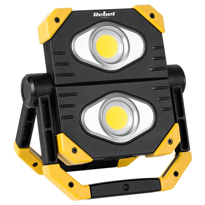Reflector LED 2X 9.5W COB Acu 3.7V 5AH Rebel