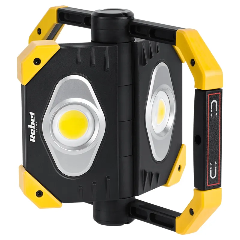 Reflector LED 2X 9.5W COB Acu 3.7V 5AH Rebel