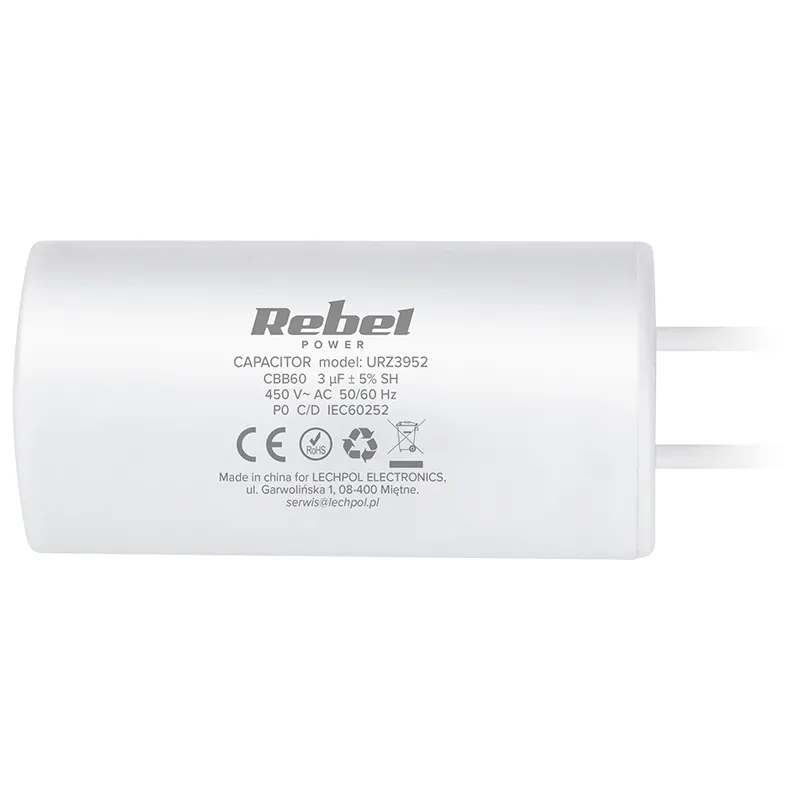 Condensator Motor 3UF 450V Rebel
