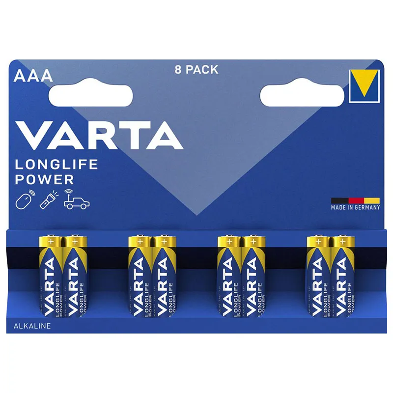 Baterie Alcalina Longlife Power LR03 Blister 8 Varta