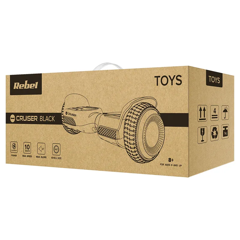 Scooter Hoverboard Cruiser Black Rebel