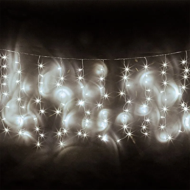 Perdea 650 LED-Uri IP44 Alb Rece 10M Rebel