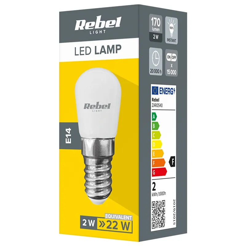 Bec LED Lada Frig 2W 4000K 230V Rebel